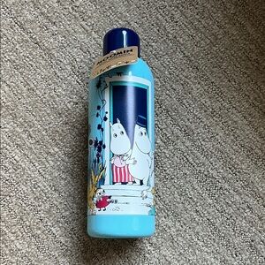 Moomin Light Blue Character Stainless Water Bottle